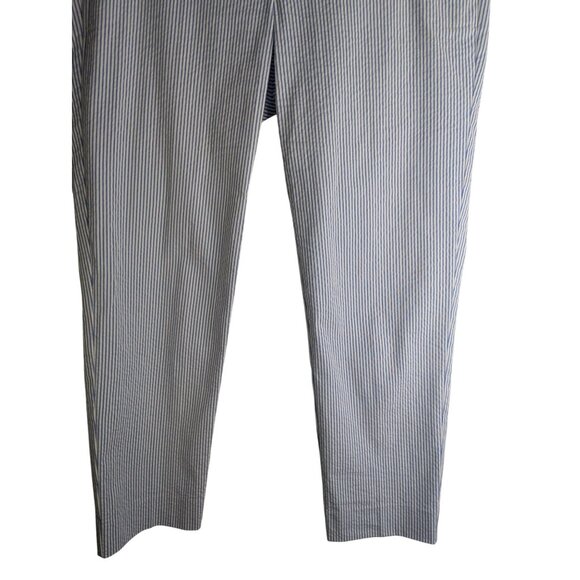 J.Crew Seersucker Pants Womens Sz 6  25" Inseam Cropped Coastal Chic Preppy - Picture 7 of 11